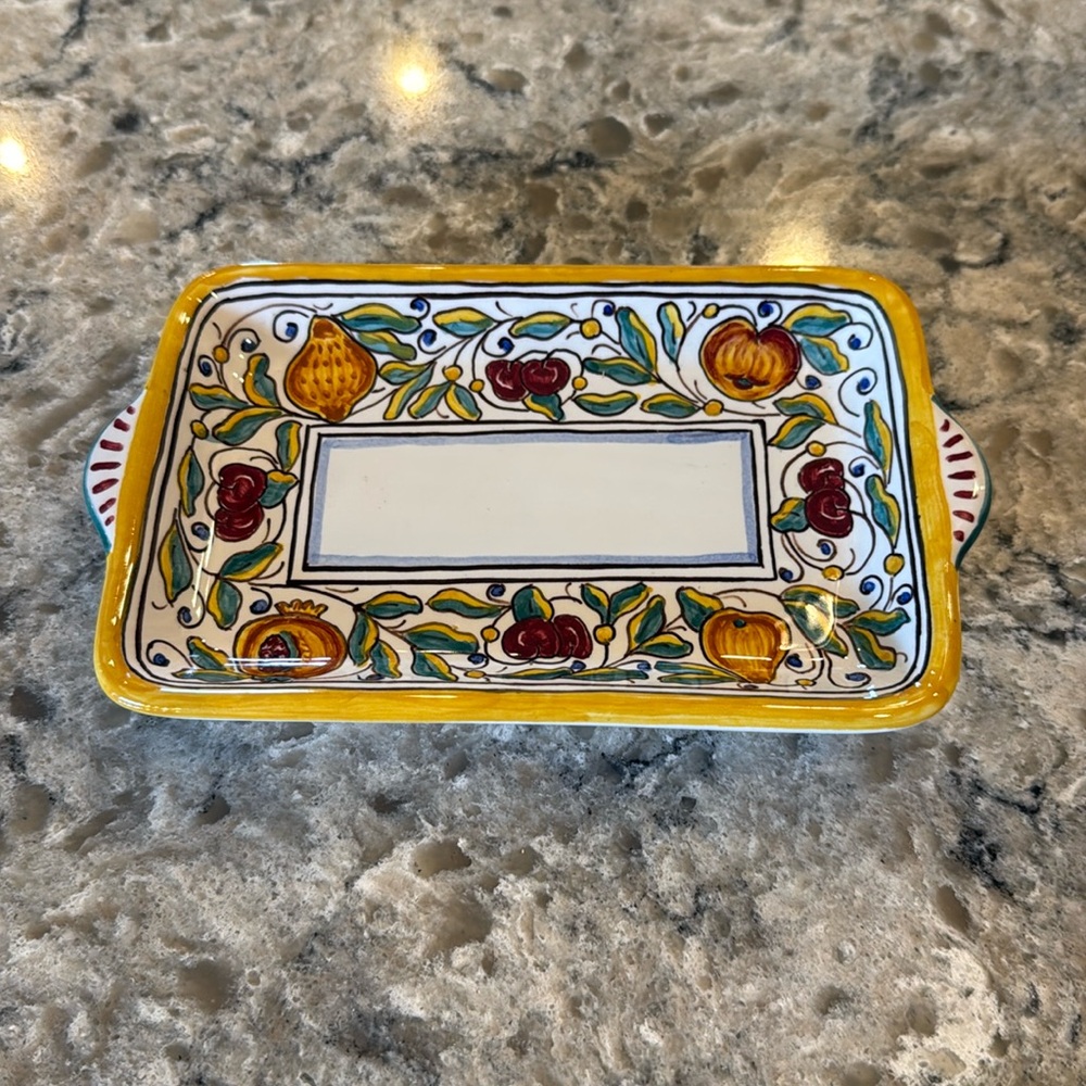 Deruta Butter Plate, Grazia Collection.